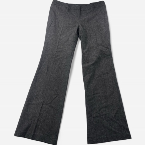 Philippe Adec Pants - Philippe Adec Paris Women’s Flared Dress Pants Charcoal Gray Wool Blend Size 10